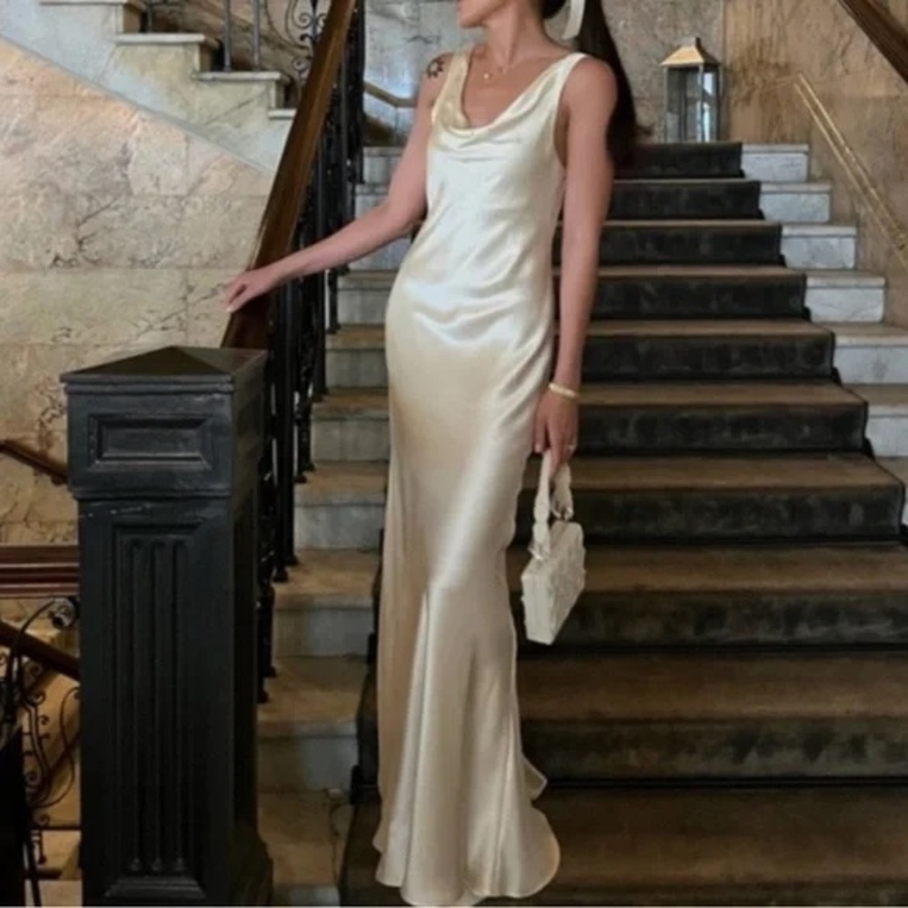 Reformation Annabelle Silk Dress